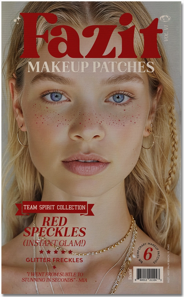 Fazit Makeup Patches, Color: Red Speckles