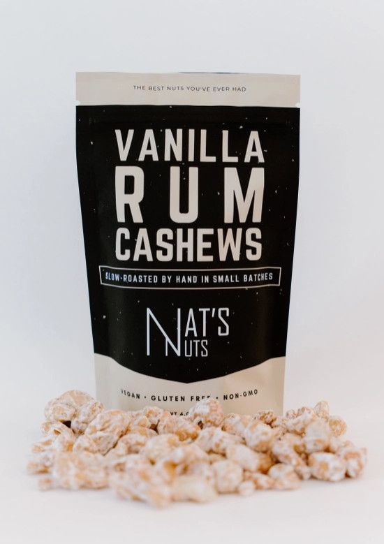 Vanilla Rum Cashews, 4oz