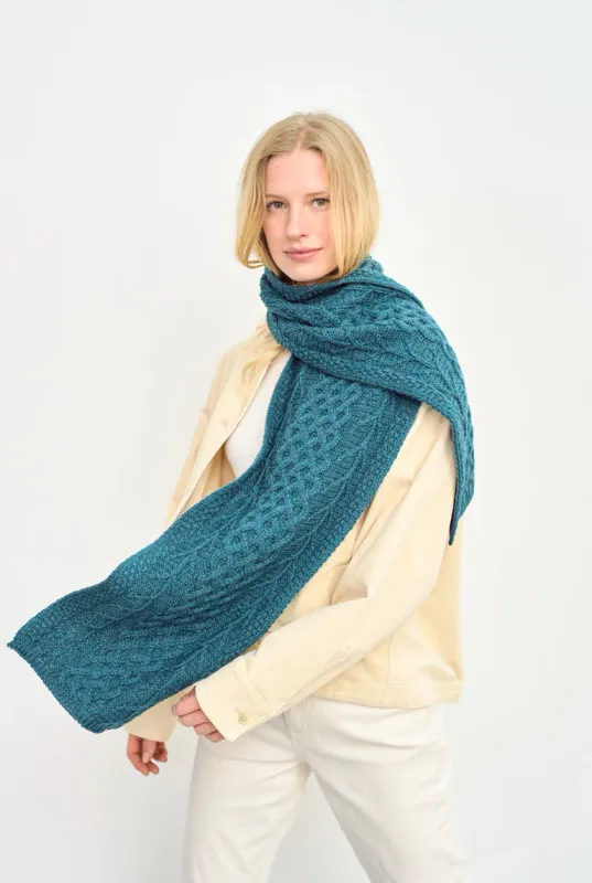 Kilconnell Plaited Aran Scarf