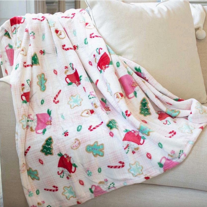 Baking Spirits Bright Throw Light Pink/Multi 50x60