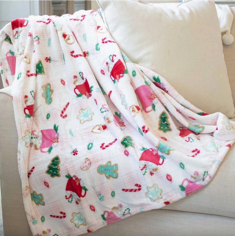 Baking Spirits Bright Throw Light Pink/Multi 50x60