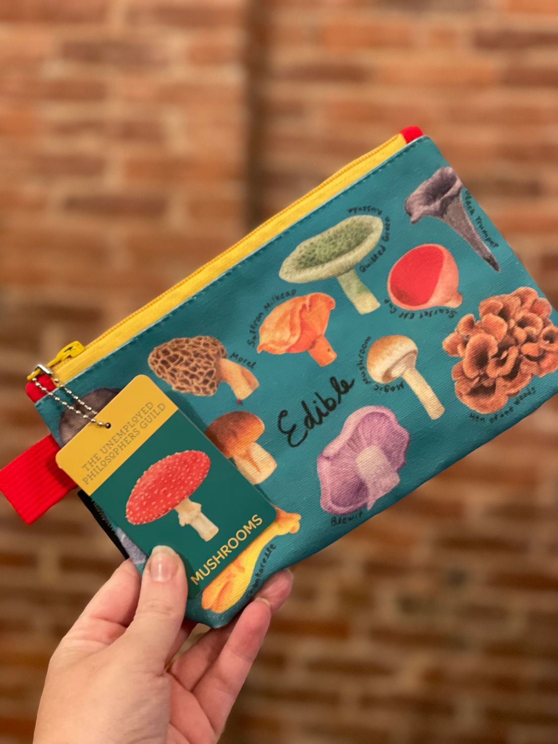 Mushroom Zipper Bag