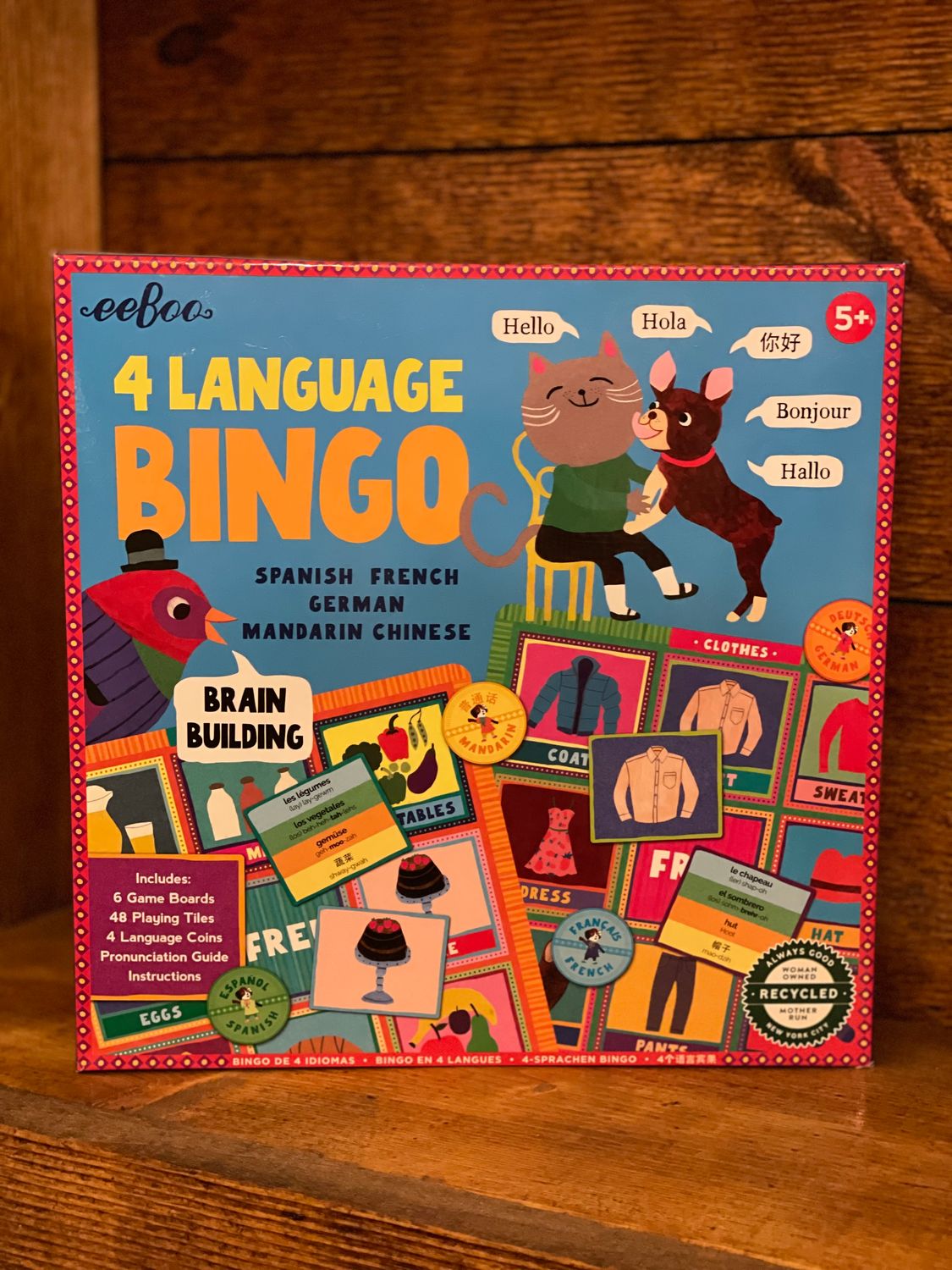 4 Language Bingo