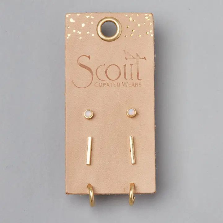Scarlett Stud Trio, Color: Gold