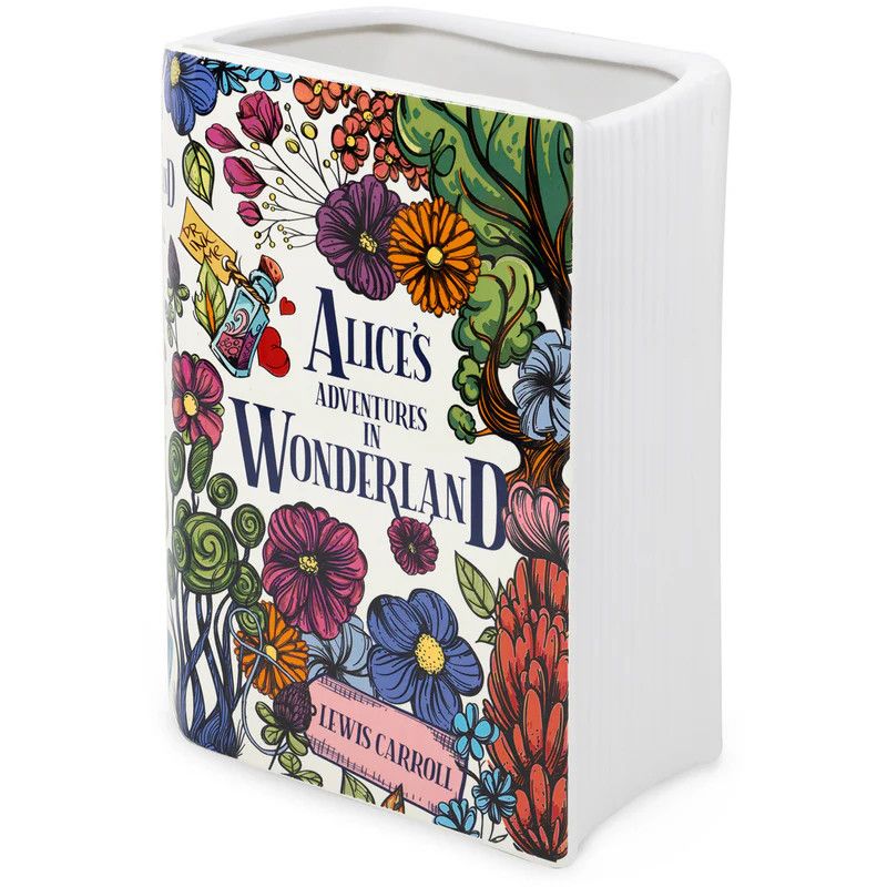Large Book Vase, Alice in Wonderland - Floral Nonsense