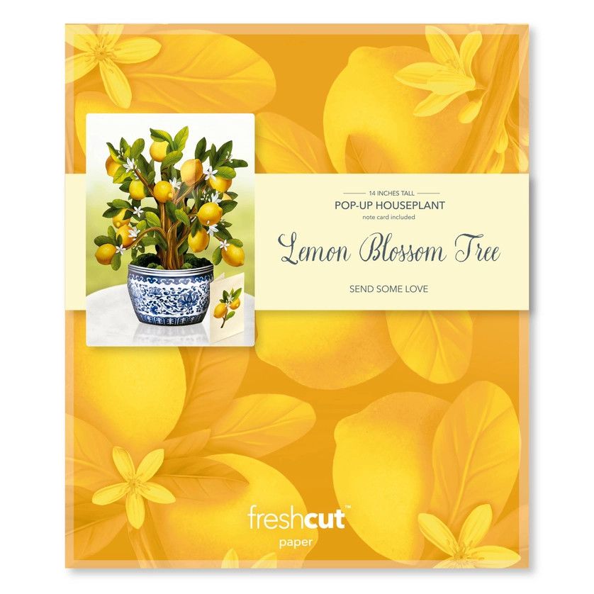 Lemon Blossom Tree Pop-Up Greeting Cards