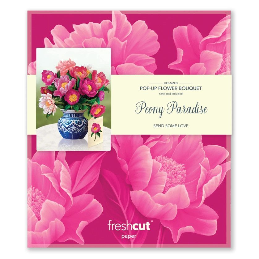 Peony Paradise Pop-Up Greetings Cards