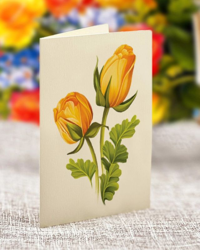 Sorbet Roses Pop-Up Greeting Cards