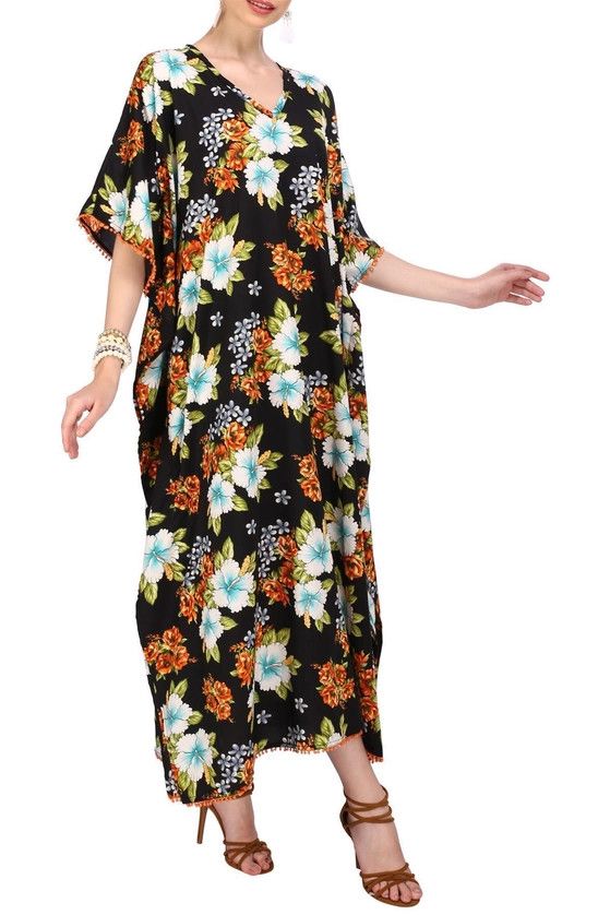 Tunic Kimono Dress Kaftan