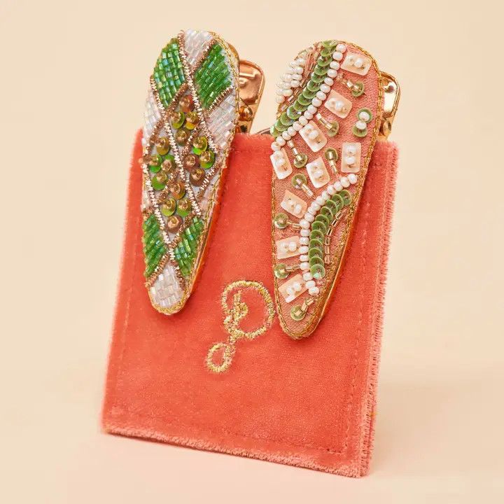 Jewelled Hair Clips