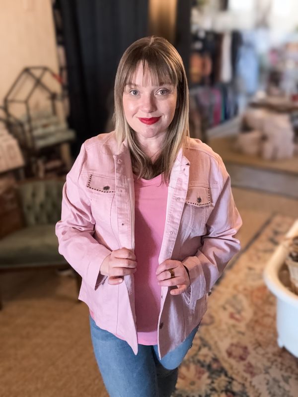 LS Color Denim GW Jacket, Mauve Dust