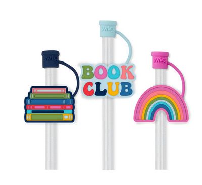 Book Club Straw Topper Set