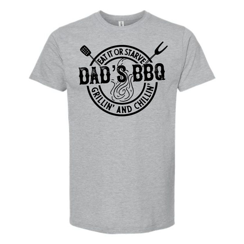 Dad&#39;s BBQ Grill T-Shirt, Color: Athletic Heather, Size: SM