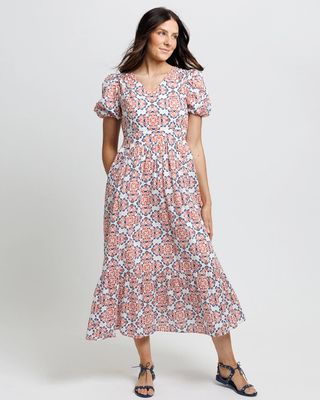 Short Sleeve Midi Dress