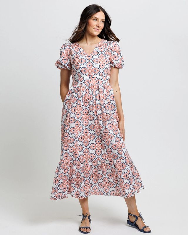 Short Sleeve Midi Dress