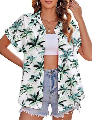 Tropical Beach Short Sleeve Shirt