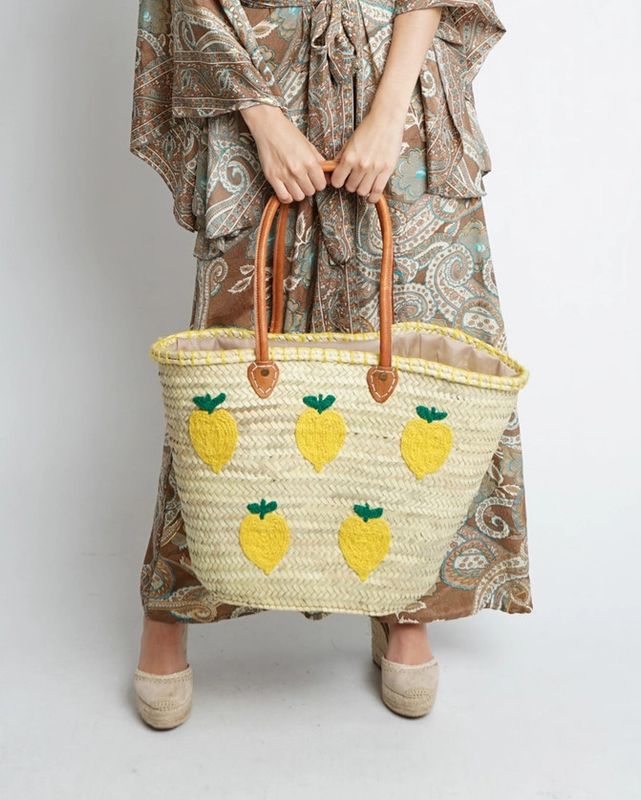 LG Handwoven Straw Bag/Basket