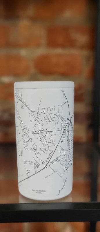 Insulated 16 oz Tall Can Cooler - White - HdG