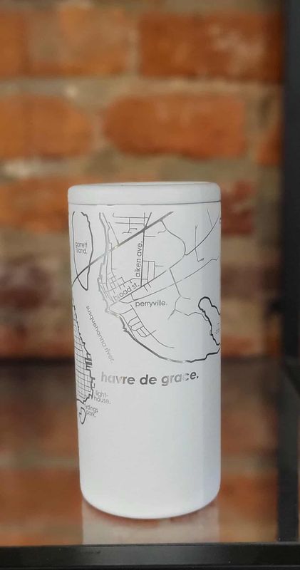 12 oz Slim Can Insulator - White - HdG