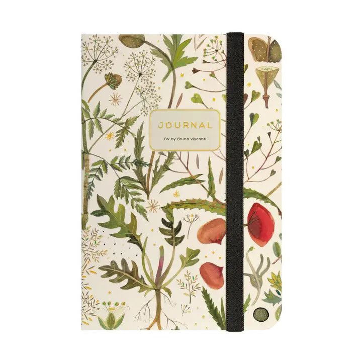 Hard Cover Journal A5 - Greens and Flowers