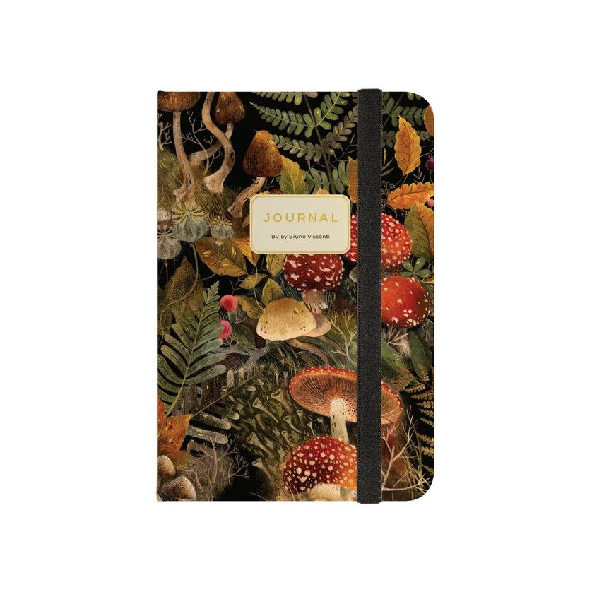 Hard Cover Journal A5 - Forest Mushrooms