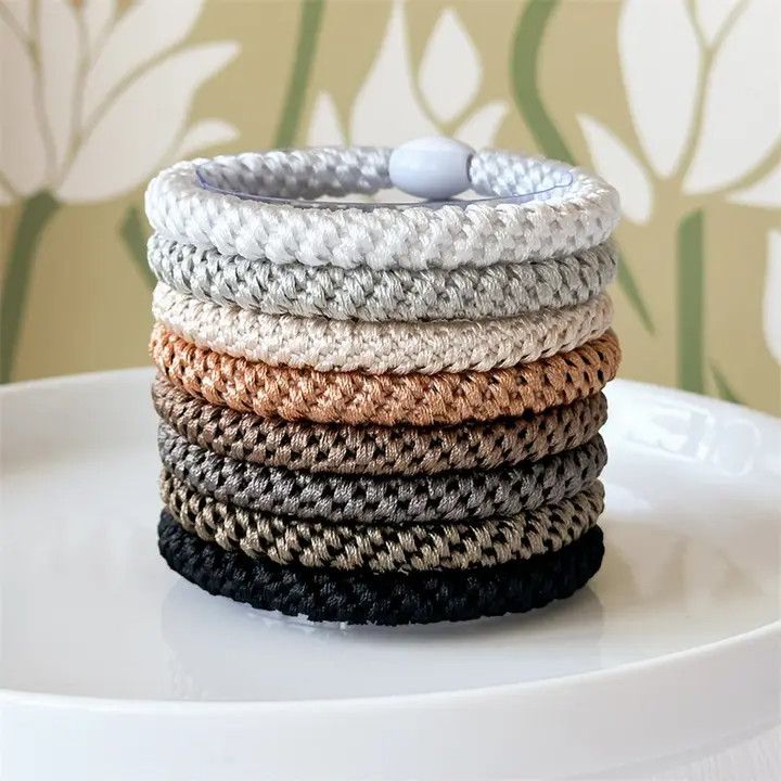 Boxed Small Mixed Color 8 pc Hair Tie Set