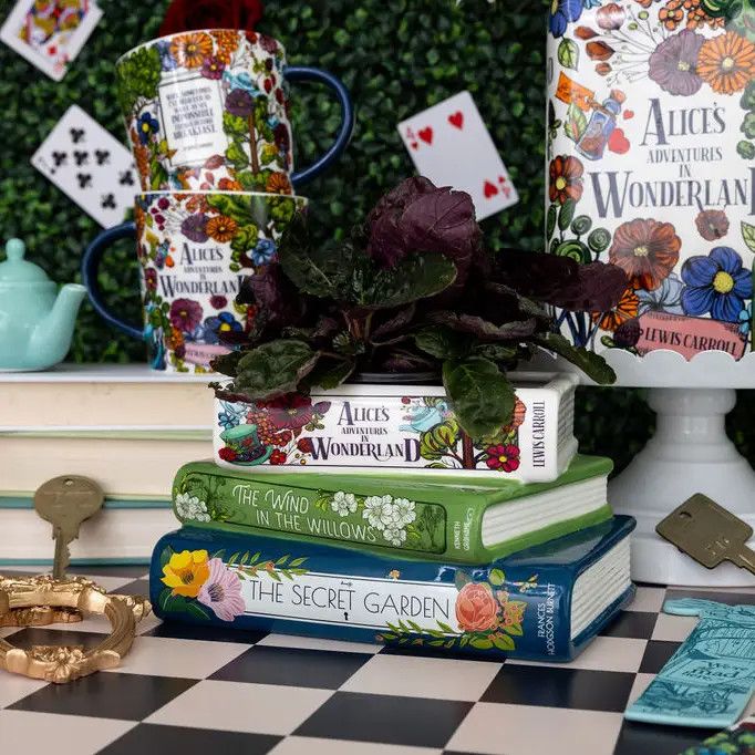 Stacked Books, Alice / Wind in the Willows/ The Secret Garden