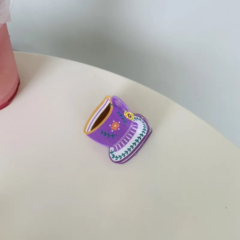Acrylic Coffee Cup Hair Claw