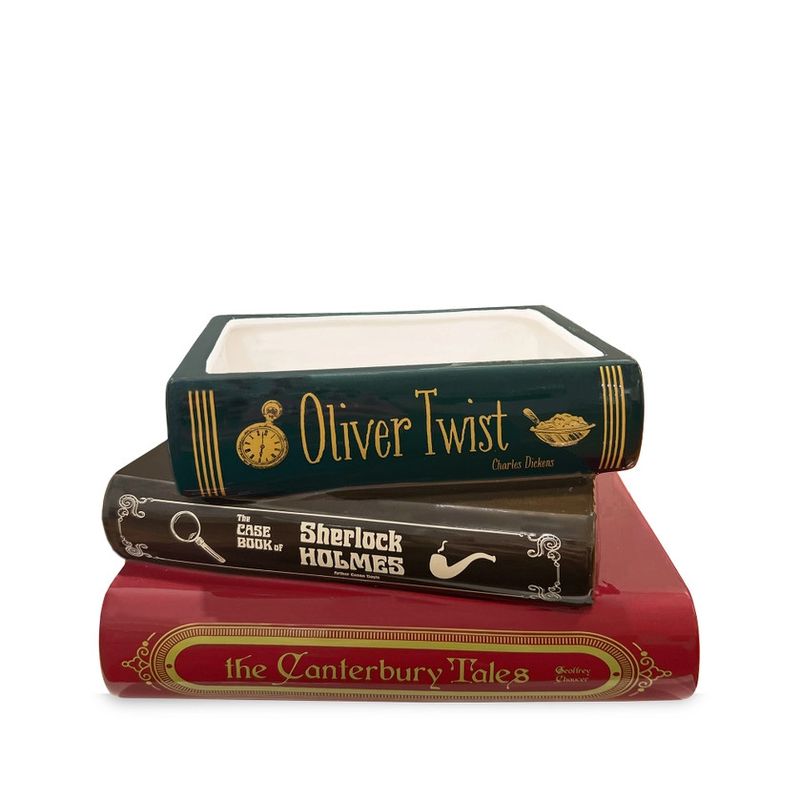 Stacked Book Planter, Sherlock
