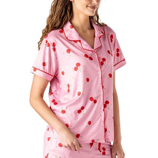 Signature Lounge Tops, Color: Cherry on Top, Size: S/M