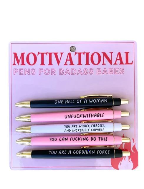 Motivational Pens for Badass Babes Pen Set