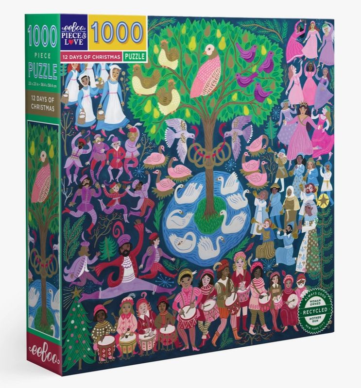 12 Days of Christmas 1000 Piece Puzzle