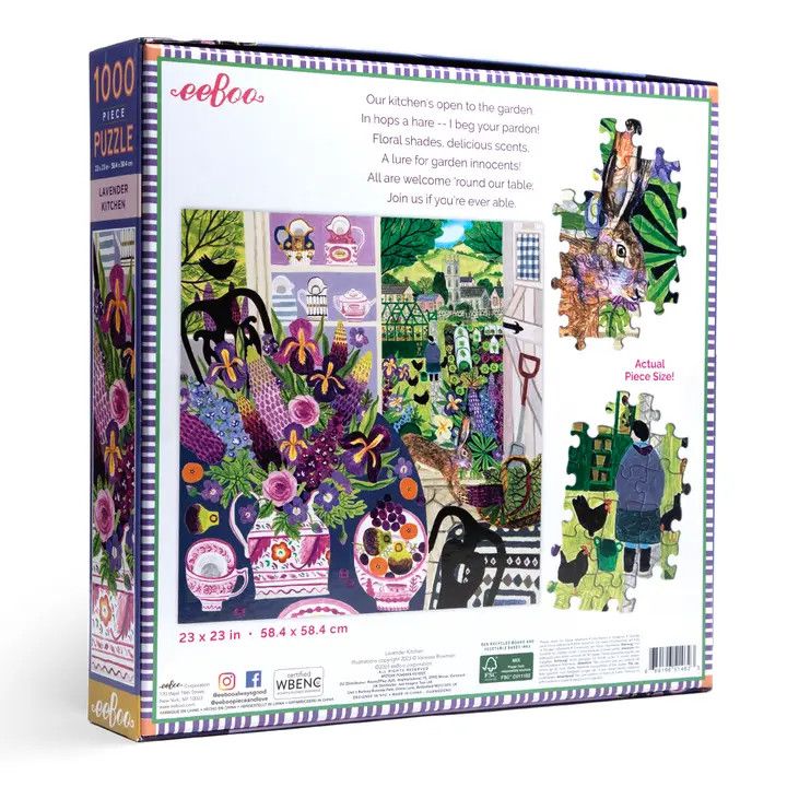 Lavender Kitchen 1000 Piece Square Puzzle
