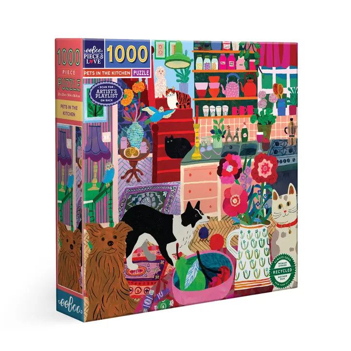 Pets in the Kitchen 1000 Piece Sq Puzzle