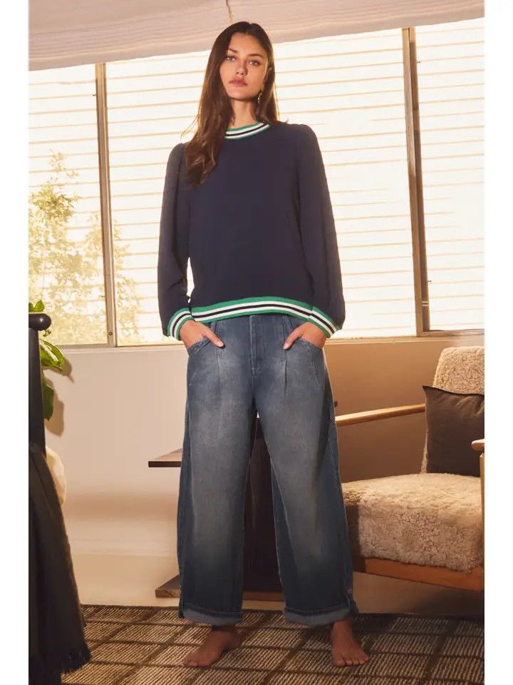 Mock Neck Knit Top