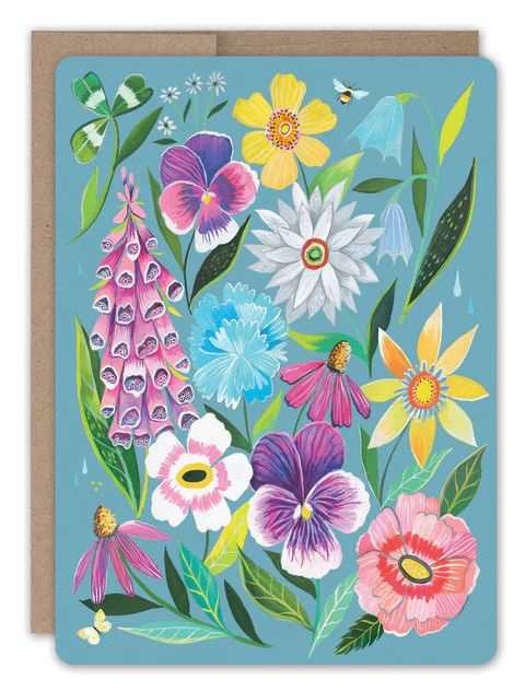 Flowers Get Well Card