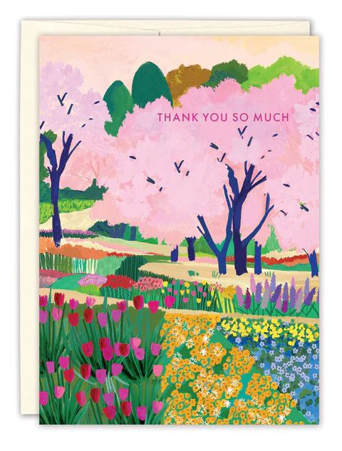 Cherry Blossoms Thank You Card