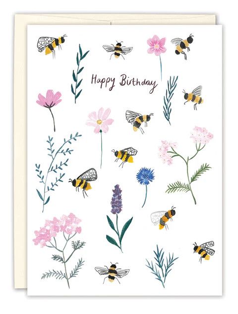Bumblebee Birthday Card