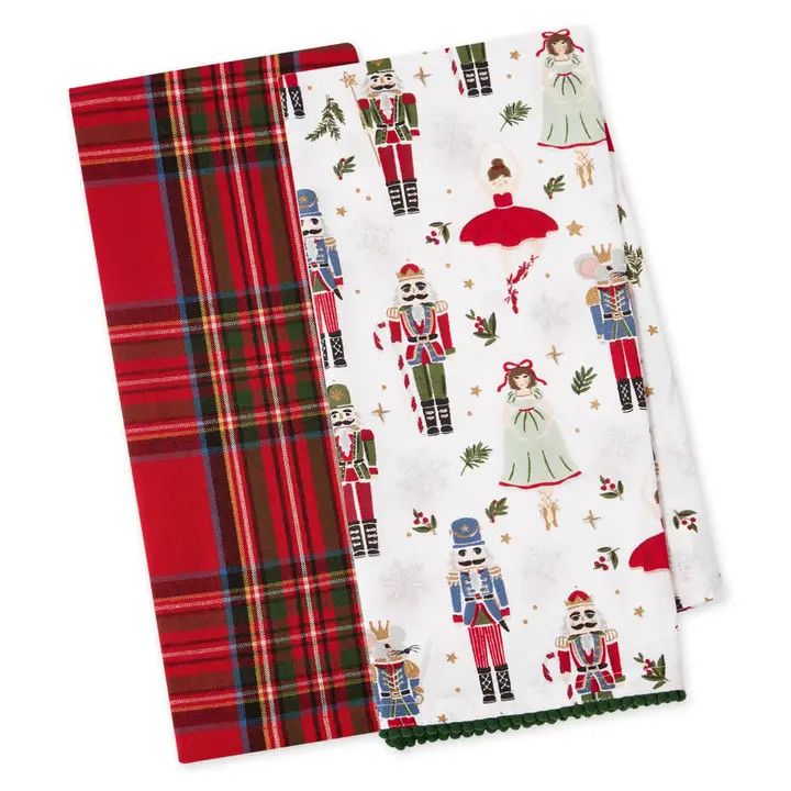 Christmas Dance Dishtowel, Set of 2