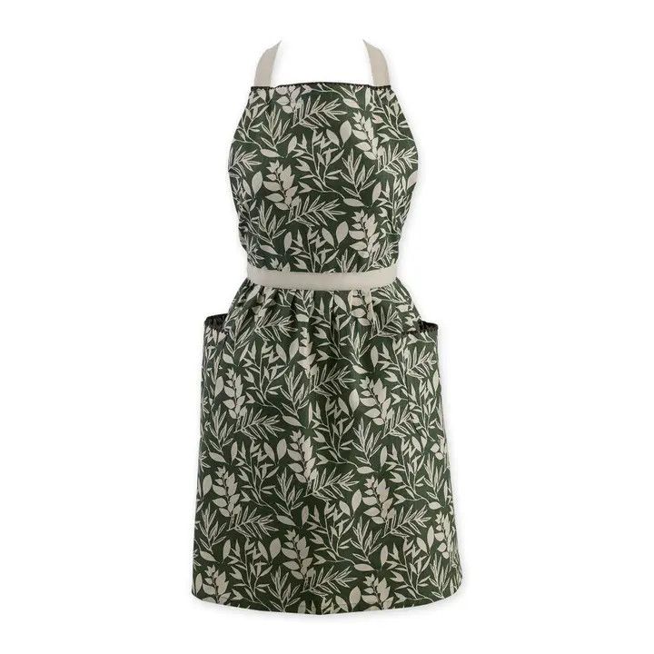 Garden Greens Printed Kitchen Apron