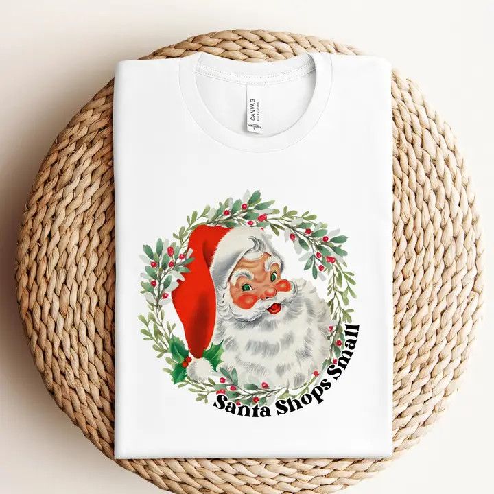 Santa Shops Small Tee