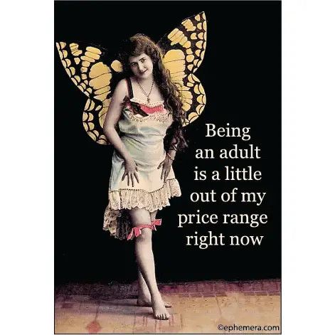 Craft Magnet, Color: Being An Adult Is A Little Out of My Price Range