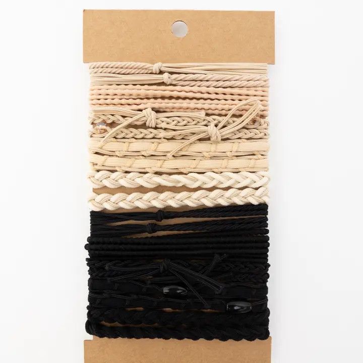 Bows &amp; Knots Stackable Hair Tie Bracelet Set