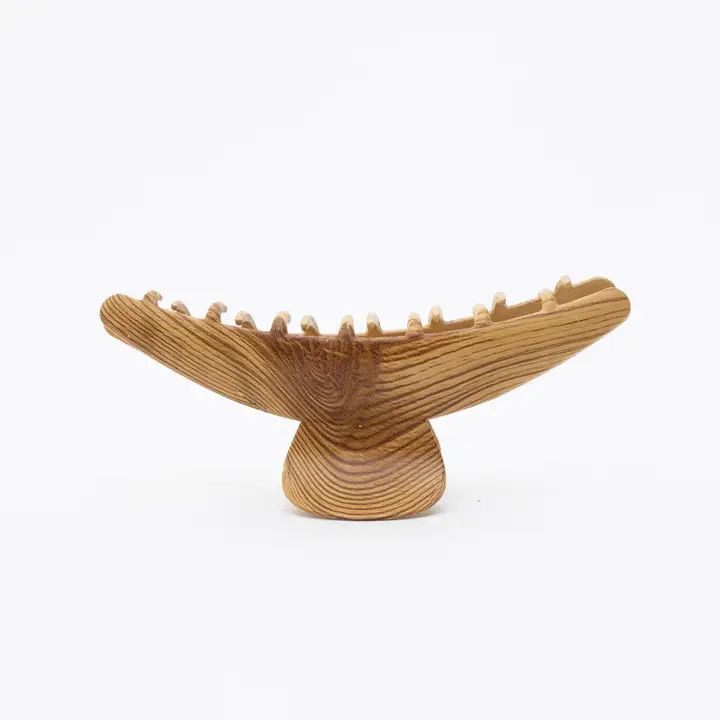 Natural Wood Grain Hair Claw Clip