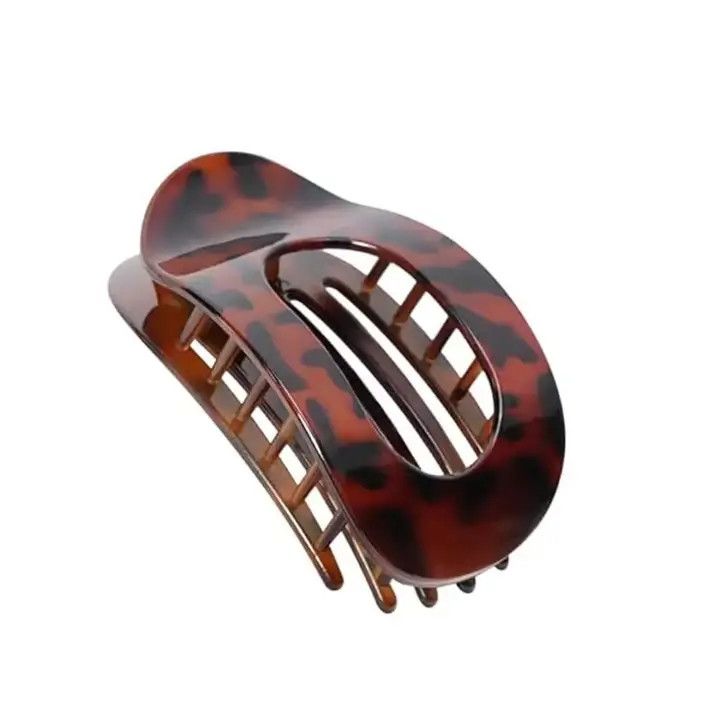 Edgy Leopard Flat Duckbill Hair Claw