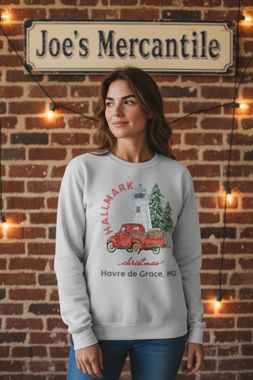 Small Town Christmas, HdG, Crewneck Sweatshirt