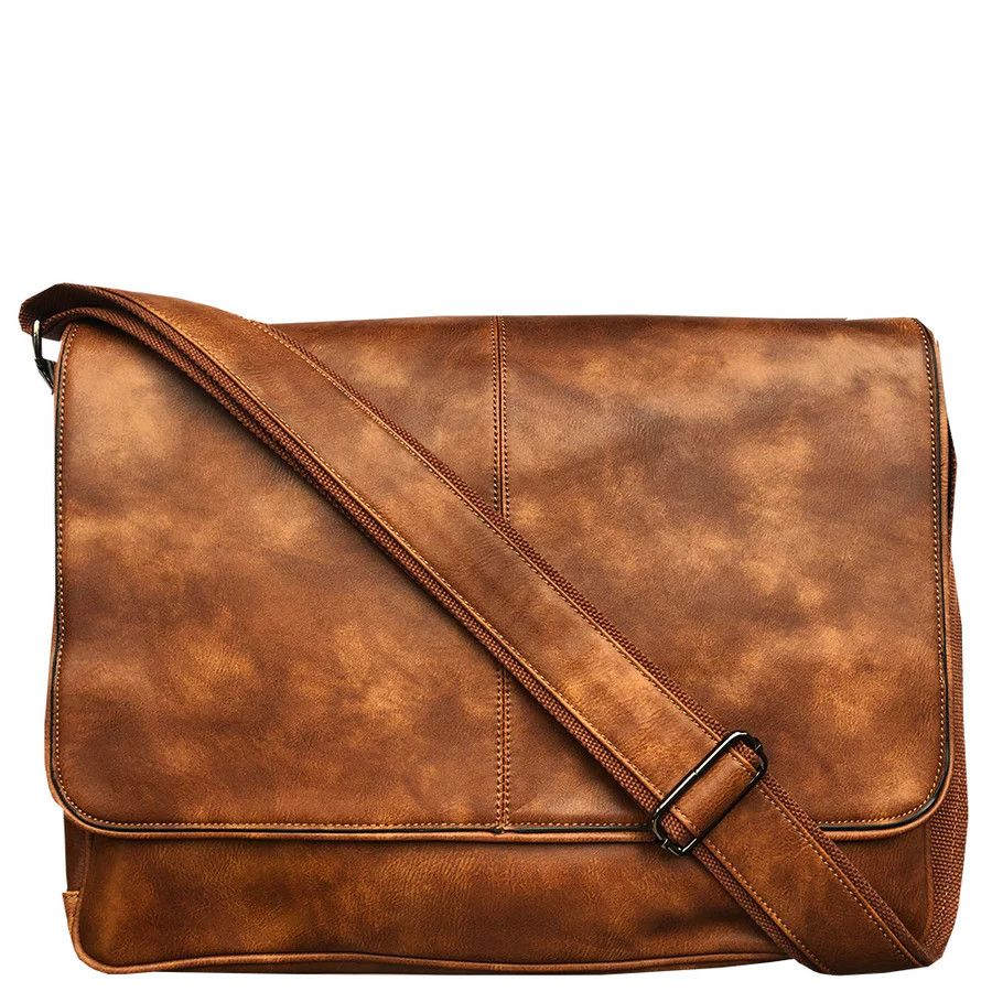Men&#39;s Messenger Bag, Color: Brown