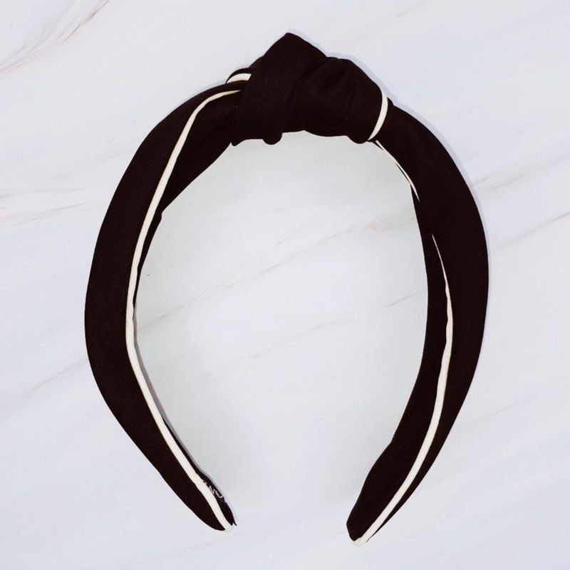Piped Border Preppy Headband