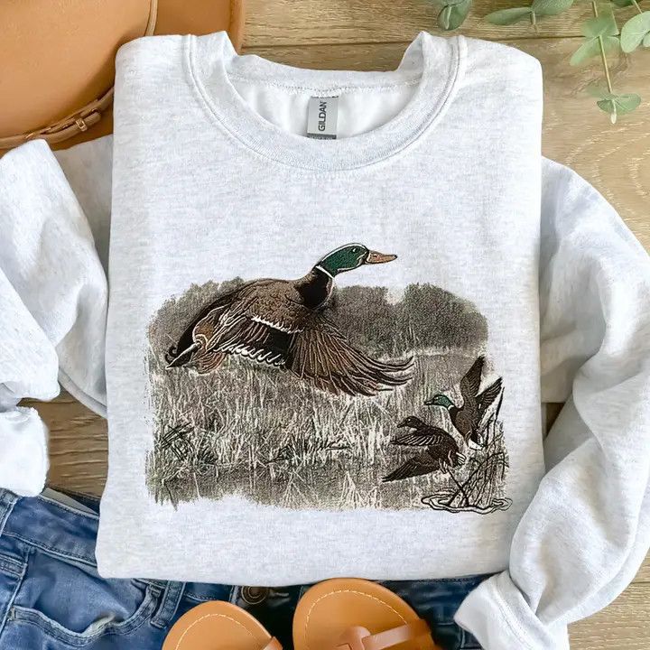 Mallard Duck Graphic Crewneck