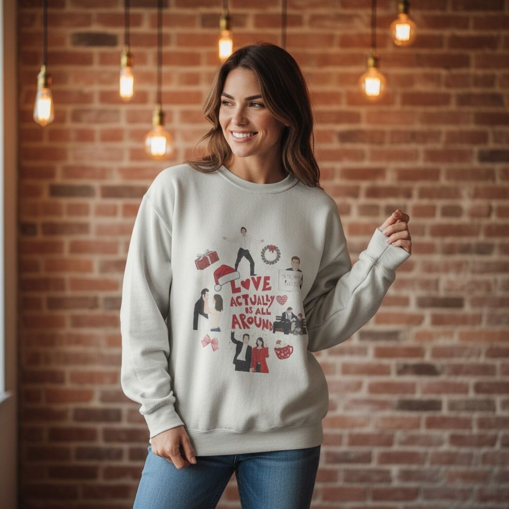Love Actually Inspired Crewneck Sweater